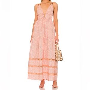 Tularosa Draya Maxi Dress in Peach Whip - Medium